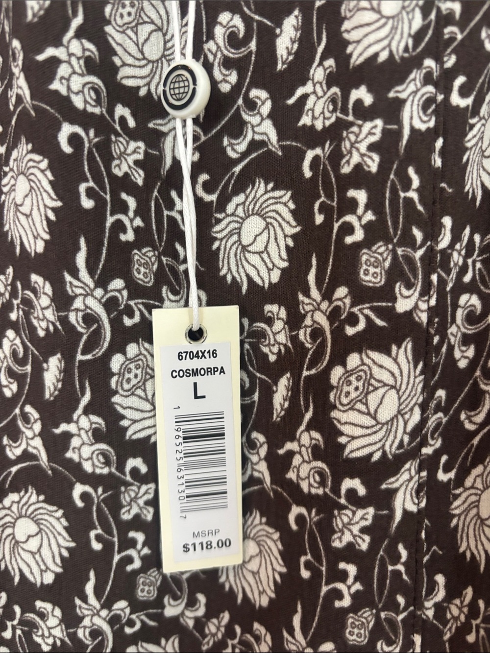 Max Studio Brown Maxi Skirt with Cream Floral Print - Picture 3 of 14